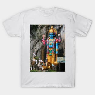 Hindu God sculpture with horse carriage T-Shirt